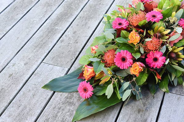 Flowers for funeral or cemetery.